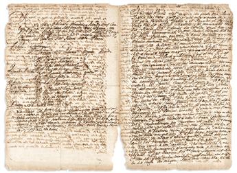 (CUBA.) Manuscript account of the naval Battle of Havana between Spanish and English squadrons.